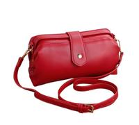 Premium Leather Retro Handmade Doctor Bag Crossbody Unique Opening Small Vintage Phone Purse Handbags for Women Dr bag - retro handmade bag (Red)