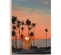 Premium Lined Inspirational Journal Notebook The Best Day for Women and Men - 200 Pages, Large 8.5”x11" Hardcover Perfect for Writing Goal Setting ... Malibu" Designer Painting by Tanya Malibu