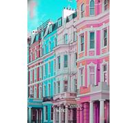 Premium Lined Notebook: Elegant Journal from Notting Hill Colours Featuring London’s Iconic Pastel Houses