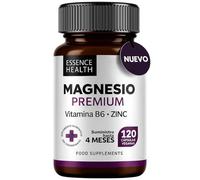 Premium Magnesio Complex 2446 mg | Bisglicinato Alta Absorción + Citrato + Zinc + B6 | 120 Cápsulas Veganas | Apoyo Muscular, Estrés y Energía | 4 en 1