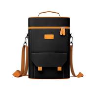 Premium Matero - Kit de yerba mate - Bolsa portátil de doble capa impermeable con 2 bolsillos para botellas de vino, para viajes, picnic, playa, camping