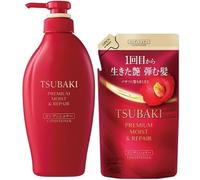 Premium Moist Repair Acondicionador para Tsubaki 450ml & Refill Pack 300ml Set - Hidratación y reparación - Cherry Blossom - Hair Care Set