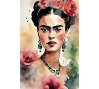 Premium Notizbuch Rose el Rose Frida Kahlo Collektion A5 15,24 x 22,86 cm 120 Seiten - Notizbuch gepunktet - dotted notebook - Bullet Journal dotted