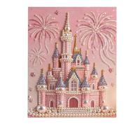 Premium Pearl Painting, Diy Beaded Art Craft Set, Compact Size Creative Mosaic Board with Color Beads, Handmade Decorative Art Kit, Crafting Set for Home Bedroom Living Room 11,81 x 15,75 x 0,59