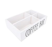 Premium Platane Wood Coffee Station Organizador con Divisor Bolsa de Té Soporte para Copas de Café para Cocina, Caja de Almacenamiento (OUCRIYi1gdx6yo52-11)