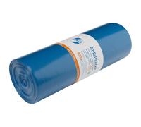 PREMIUM PLUS, Bolsas de basura de alta resistencia DEISS Premium Plus 120 L, color azul para escombros de construcción, 150 unidades