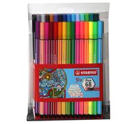 Premium Punta de Fieltro Bolígrafo STABILO 68 Cartera 30 Incluye 6 Neón Surtido