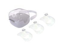Premium purifyou Protectores de pezónes , Set de 3 con bolsa de tela elástica reutilizable de algodón suave - No tóxico, BPA & BPS gratuito