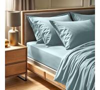 Premium Ranforce Double Fitted Sheet (140 x 190+30 cm) | 100% algodón, Cuenta de Hilos 145, Color Menta, Lavable a máquina a 30 °C, Suave y Duradero