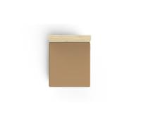 Premium Ranforce Sábana Bajera Individual, Color marrón Claro, 100% algodón, 117 g/m², tamaño: 100 x 200 + 30 cm, Suave, Duradera, dormitorios acogedores