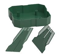 Premium Reptile Dish, Efficient Tank and Aquarium Accessory, Anti-Escape Live Worm Feeder, Column Design for Allowing Prey to Climb and Your Reptile's Environment