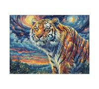 Premium Rey de la Selva Montaña Florida Vida Silvestre Salvaje Puzzle 500 Piezas para Adultos Estimulante Divertido Y Cautivador Ideal para Pasatiempos Diarios 500 PCS（52×38cm）