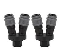 Premium Round en segundo lugar conector rápido Ajuste de aire de acero de acero acoplamiento de grado industrial resistente a alta presión para s de gases comprimidos 2 piezas