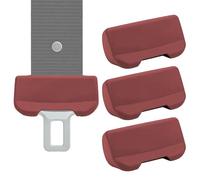 Premium Silicone Seatbelt Buckle Guard Set - Universal Easy-Install Scratch Protectors | Anti-Rattle Interior Friction Covers for Sedans, Trucks, SUVs, RV Road Trips, Family Travel