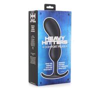 Premium Silicone Weighted Prostate Plug - XL - Black