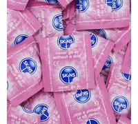Premium Skins Condones con Sabor a Chicle - Ultrafinos para Uso Oral y Sexual - Lubricante Extra para Mayor Placer - Caja Grande de 100