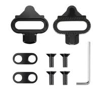 Premium SPD Cleats Set para bicicleta de montaña y ciclismo de interior, compatible con Shimano SPD SH51, pedales de clic antideslizantes de acero al cromo-molibdeno para zapatos de bicicleta, color