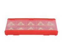 Premium TCMT 16T304 Inserto triangular de carburo de tungsteno de acero inoxidable, 10 piezas, adecuado para el procesamiento de acero y acero inoxidable en bruto y acabado