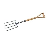 Premium Tenedor Mistgabe Acero Al Carbono 950mm Pulido Mango de Madera de Fresno
