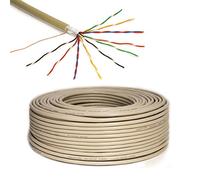 Premium X 25m Cable Telefónico 4 Conductores 10x2x0,6mm J-Y(ST) Y - Cable de Instalación, Línea Telefónica, Cable de Telecomunicación, Blindaje de Aluminio, Diseño CCA, para Interior/Exterior