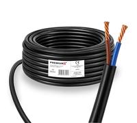 Premium X Manguera H05VV-F 2 × 0,5 mm² - Cable de conexión flexible de PVC para conexiones eléctricas en interiores - 10 metros
