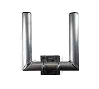 Premium X - Pluma de mástil Doble de 25 cm Ø 35 mm Soporte de Pared Duo Doble mástil satelital Boom Soporte en U para una Antena Adicional - Aluminio