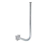 Premium X Soporte de pared de 30 cm, 70 cm, mástil de acero, diámetro de 38 mm, con abrazaderas dentadas, estación meteorológica, soporte de pared extra largo