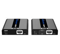 PremiumCord 4K Extensor HDMI a 50 m a Través de Cable de Conexión Cat6/6a/7, Carcasa Metálica, Estado LED, Compatible con Vídeo UHD 4K 2160p 60Hz
