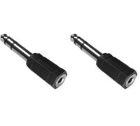 PremiumCord Adaptador de Cable estéreo (6,3 mm a Conector estéreo de 3,5 mm) (Paquete de 2)