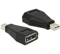 PremiumCord Adaptador DisplayPort a Mini DisplayPort, vídeo Full HD 1080p 60Hz, DisplayPort Hembra a Conector Mini DisplayPort, Color Negro