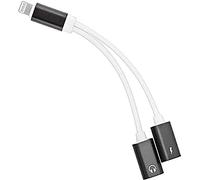 PremiumCord Adaptador Lightning a Jack de 3,5 mm + Cargador Lightning para iPhone, iPad, iPod