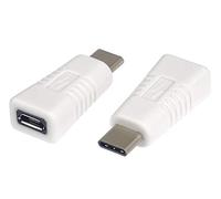 PremiumCord Adaptador USB 3.1 C a Micro USB Macho a Hembra M/F Blanco