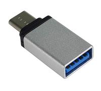 PremiumCord Adaptador USB 3.1 Macho C a USB 3.0 A Hembra, Color Plateado