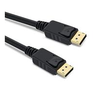 PremiumCord Cable 8K Displayport 1.4 M/M 1,5 m, Enchufe a Enchufe, 32,4Gbps, Vídeo 8K@30Hz, 5K@60Hz, 4K@120Hz 2160p, HDCP 2.2, Conectores Chapados en Oro, Negro