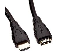 PremiumCord Cable Alargador HDMI 4K High Speed 10 m, Vídeo 4K 2160p, Full HD 1080p, Deep Color, 3D, ARC, HDR, Dolby TrueHD, 10,2Gbps, Conectores Dorados, Negro