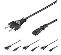 PremiumCord - Cable de alimentación para PC (220 V, 8 Tipos, 5 m) (Paquete de 4)