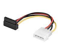 PremiumCord Cable de alimentación SATA en ángulo de 90°
