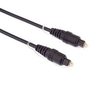 PremiumCord Cable de Audio Óptico Toslink 3m, Toslink Macho A Macho, Cable Digital para Sistema Estéreo HiFi Sounbar TV, HQ Audio, Chapado En Oro, Color Negro