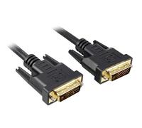 PremiumCord Cable de conexión DVI - 0,5 m, Doble Enlace, DVI-D (24 + 1) Macho a Macho, Digital, Full HD 1080P, resolución máxima: 2560 x 1600 píxeles, 60 Hz, Color Negro