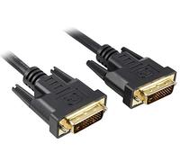 PremiumCord Cable de conexión DVI - 1 m, Doble Enlace, DVI-D (24 + 1) Macho a Macho, Digital, Full HD 1080P, resolución máxima: 2560 x 1600 píxeles, 60 Hz, Color Negro