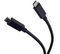 PremiumCord Cable de conexión USB-C 3.1 Gen 2 x 2 0,5 m, Cable de Datos SuperSpeed hasta 20 Gbit/s, Carga rápida hasta 5 A, USB 3.1 generación 2 x 2 Enchufe Tipo C, Color Negro, Longitud 0,5 m