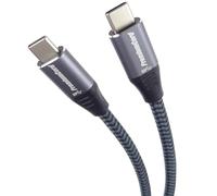 PremiumCord Cable de Conexión USB-C 3.2 Gen 1, Cable de Datos Superspeed Hasta 5Gbit/s, Cable de Carga Hasta 2A, Potencia 40W, Clavija USB 3.2 Generación 1 Tipo C, Color Negro, Longitud 1m