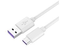 PremiumCord Cable de Conexión USB, Cable de Carga Hasta 5A, Potencia 100W, Soporta PD 3.0 / QC 4.0, Cable de Datos Hasta 480Mbit/s, USB Tipo A Macho a USB Tipo C Macho, Color Blanco, Longitud 0,5m