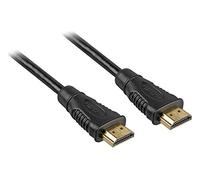 PremiumCord Cable HDMI 4K de Alta Velocidad M/M, 10,2Gbps con Ethernet, Compatible con Vídeo 4K@30Hz, Full HD 1080p, Deep Color, 3D, ARC, HDR, Dolby TrueHD, Conectores Chapados en Oro, Negro, 10 m