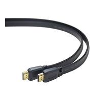 PremiumCord Cable HDMI 4K de Alta Velocidad M/M, 10,2Gbps con Ethernet, Compatible con Vídeo 4K@30Hz, Full HD 1080p, Deep Color, ARC, HDR, Dolby TrueHD, Conectores Chapados en Oro, Plano, Negro, 3 m