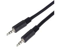PremiumCord Cable Jack 1.5m, Conector 3.5mm, Macho a Macho, Cable de Conexión de Audio Aux para Auriculares, para TV Celulares MP3 HiFi, Blindado, Color Negro