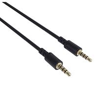 PremiumCord Cable Jack de 3,5 mm de 4 Pines, para Transmisión de Audio Y Voz, Permite El Uso de Un Micrófono, Cable de Conexión Aux Headphone Audio, M/M, Longitud 2 m