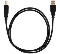 PremiumCord Cable USB 2.0 de Alta Velocidad M/M 1m, A Macho a B Macho, Cable de Conexión USB para Escáneres Etc., Doble Blindaje, AWG28, Color Negro, Longitud 1m