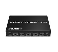 PremiumCord Controlador de Videowall HDMI 1-4, Full HD 1080p 60 Hz, 8 Modos de Visualización, HDMI 1.4, HDCP 1.4, RS232, Interruptor DIP, Carcasa Metálica, Color Negro