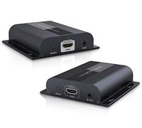 PremiumCord Extensor HDMI a 120 m a Través de LAN, TCP/IP, HDBitT, 1 Transmisor a Muchos Receptores, Carcasa Metálica, Compatible con Full HD 1080p, 3D, Dolby-True HD